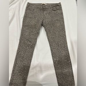 zara leopard pants